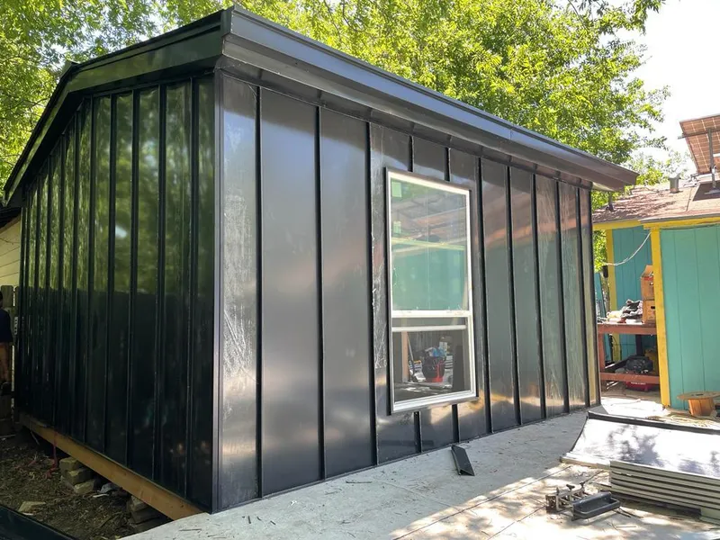 Black standing seam metal wall panels for Roof Inspection in South El Monte